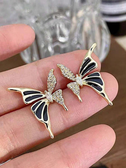Butterfly Rhinestone Earrings