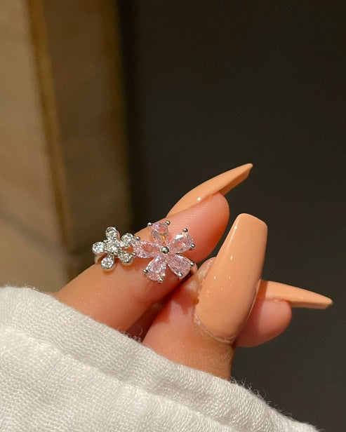 Bloom Flower Ring- pink